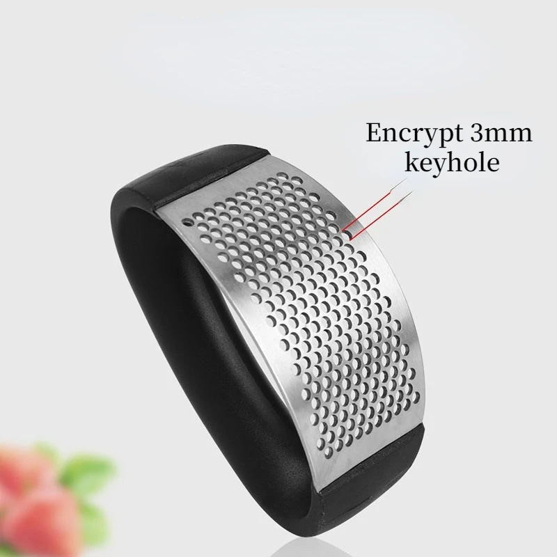 Stainless Steel Garlic Press; Manual Mincer/Crusher