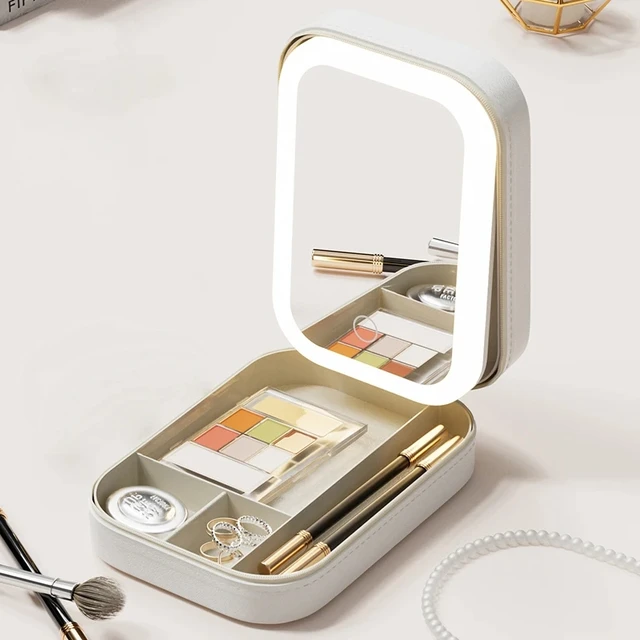 Portable Makeup Case With LED Light