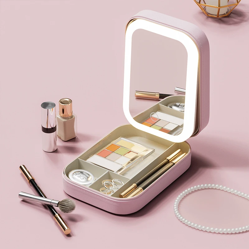 Portable Makeup Case With LED Light
