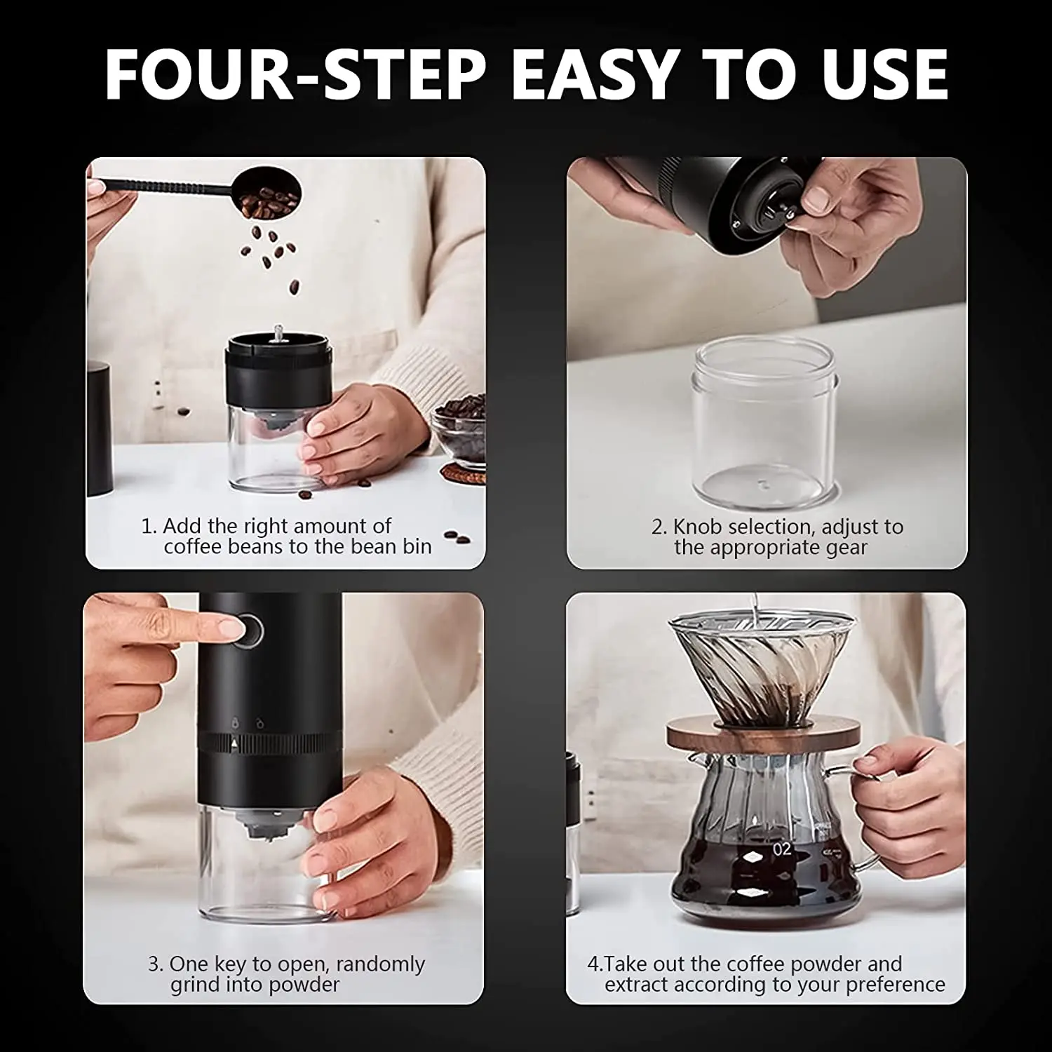 Electric Coffee Grinder-Coffee Beans Mill Grinder