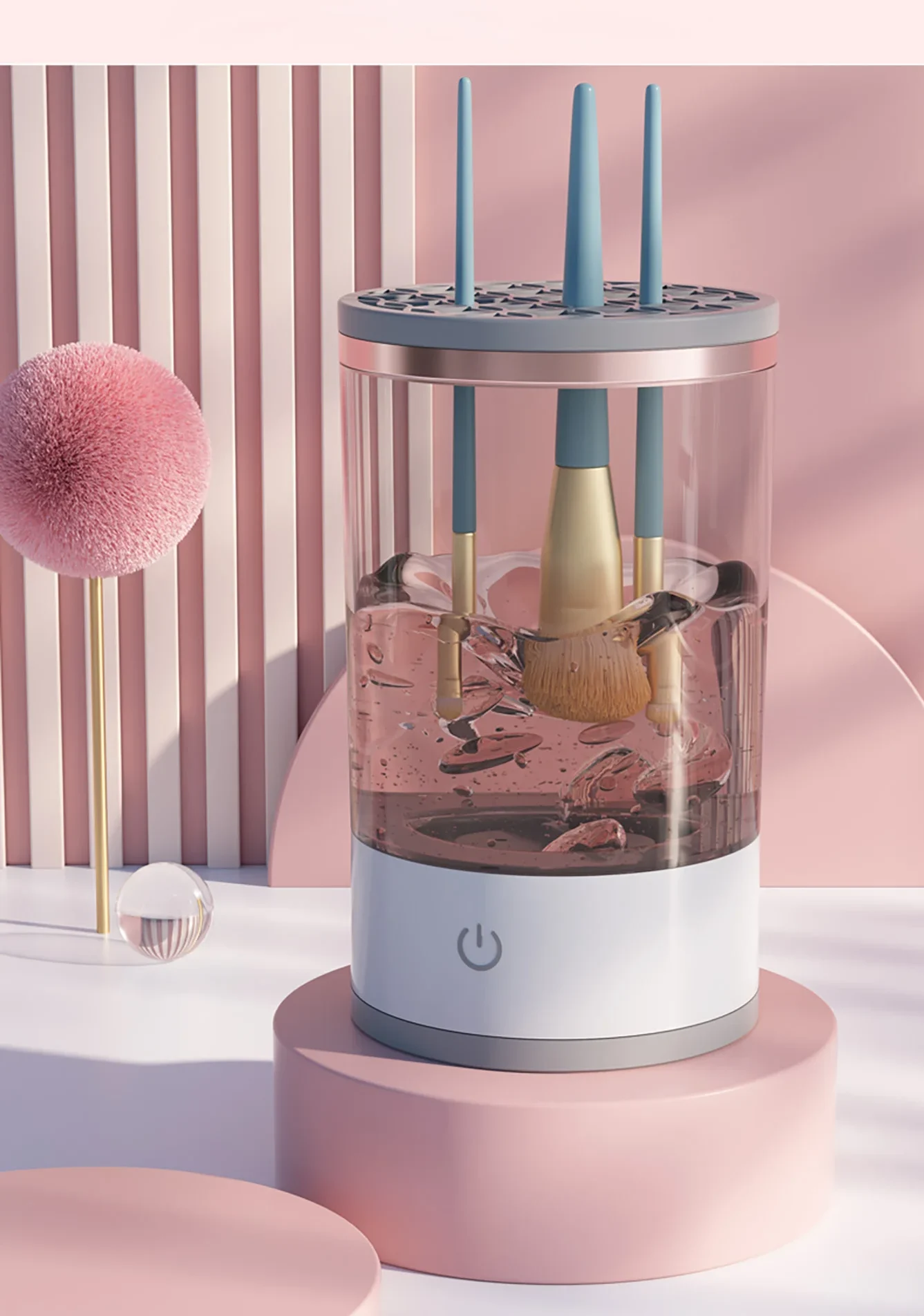 Revolutionary Electric Makeup Brush Cleaner