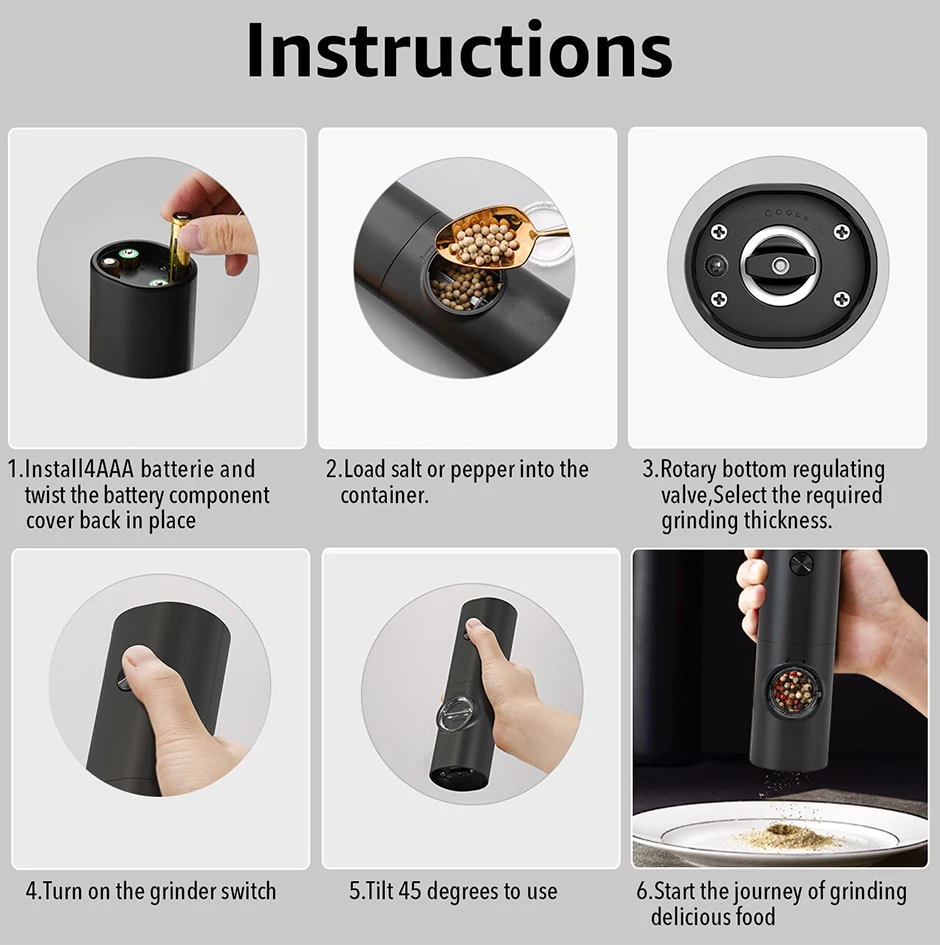 Electric Salt and Pepper Grinder