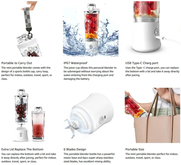 Portable Blender - New Convenient Smoothie Maker