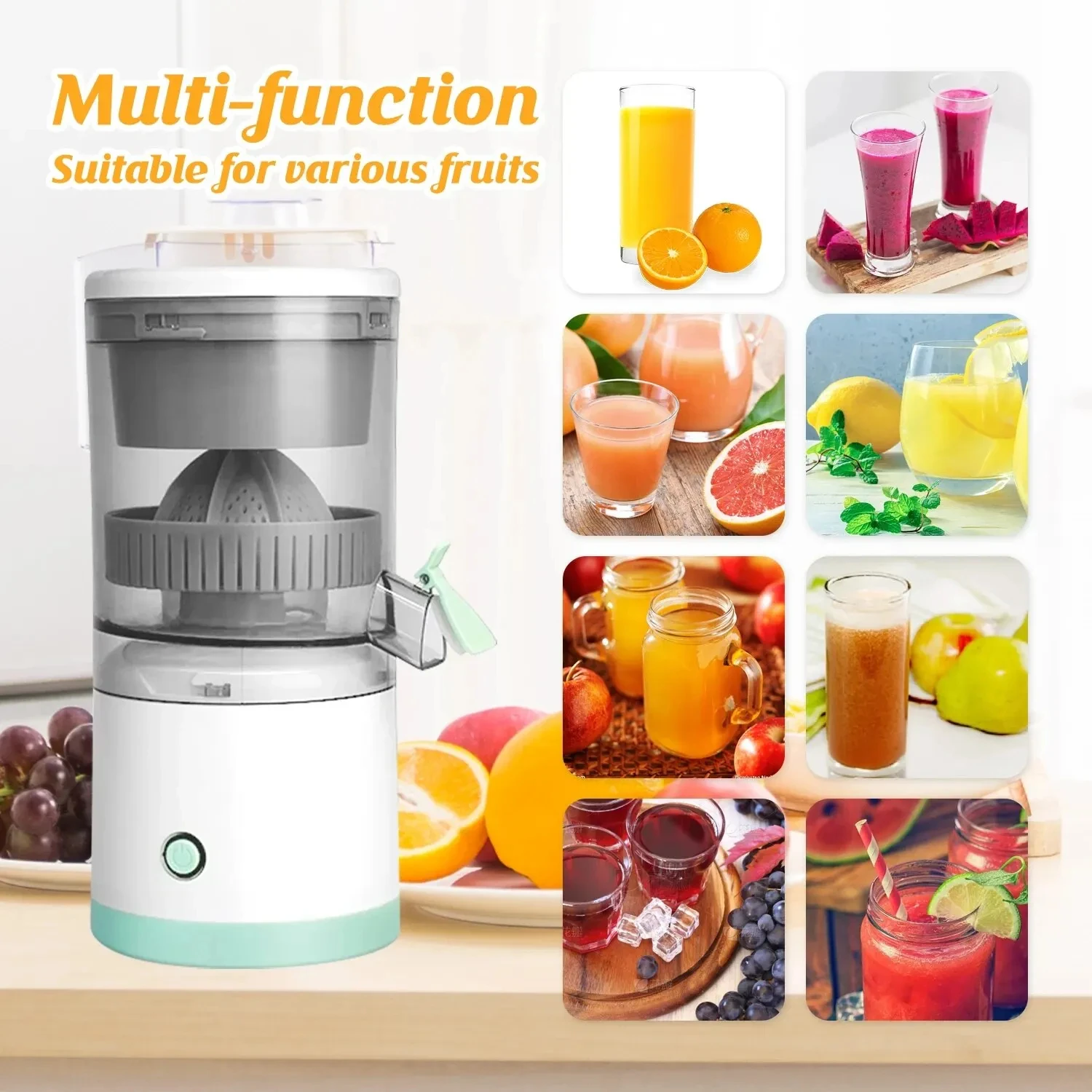 Portable Electric Juicer Effortless Juice Maker