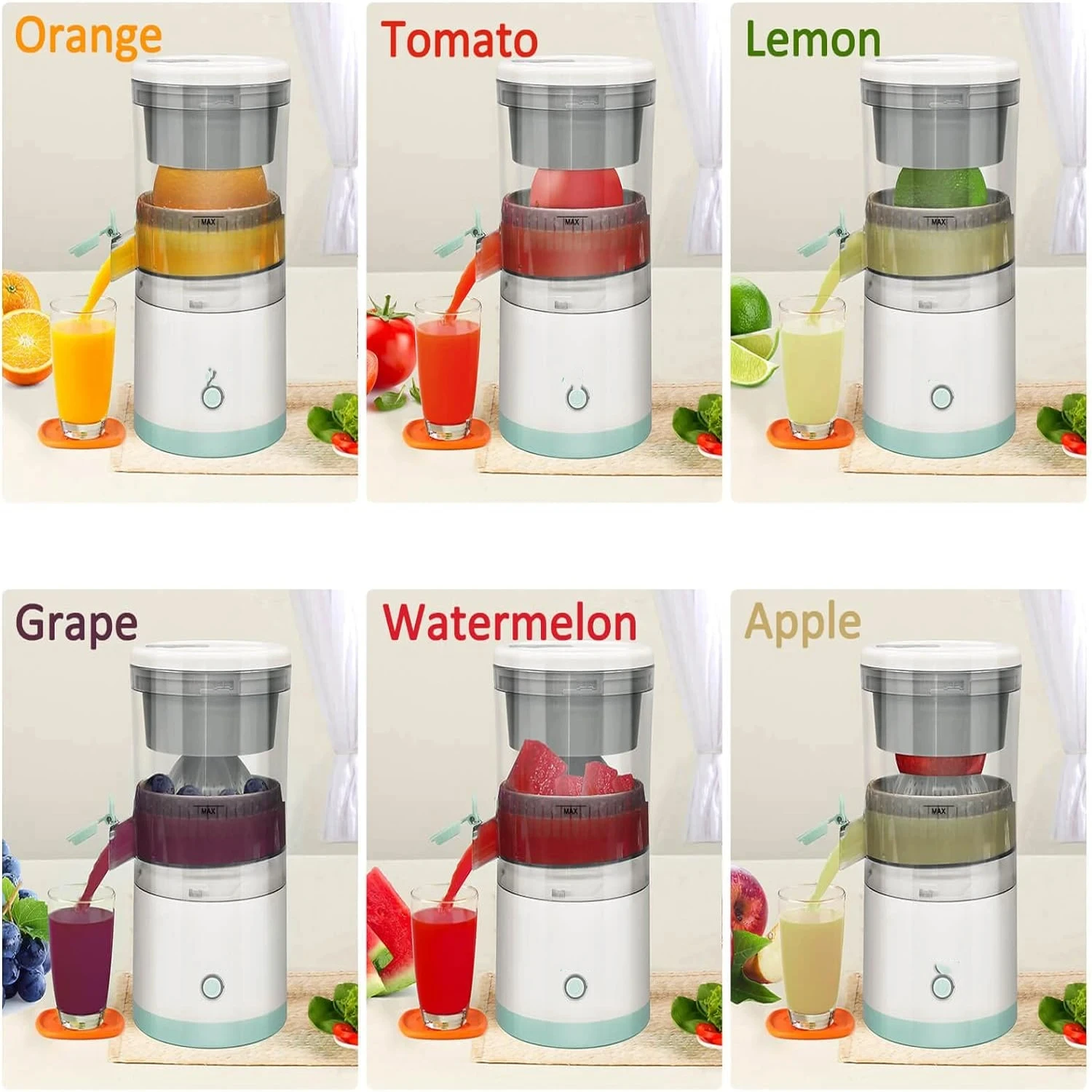 Portable Electric Juicer Effortless Juice Maker