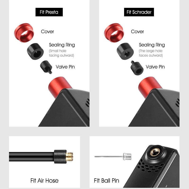 Electric Mini Bicycle Pump - Multipurpose Portable Pump