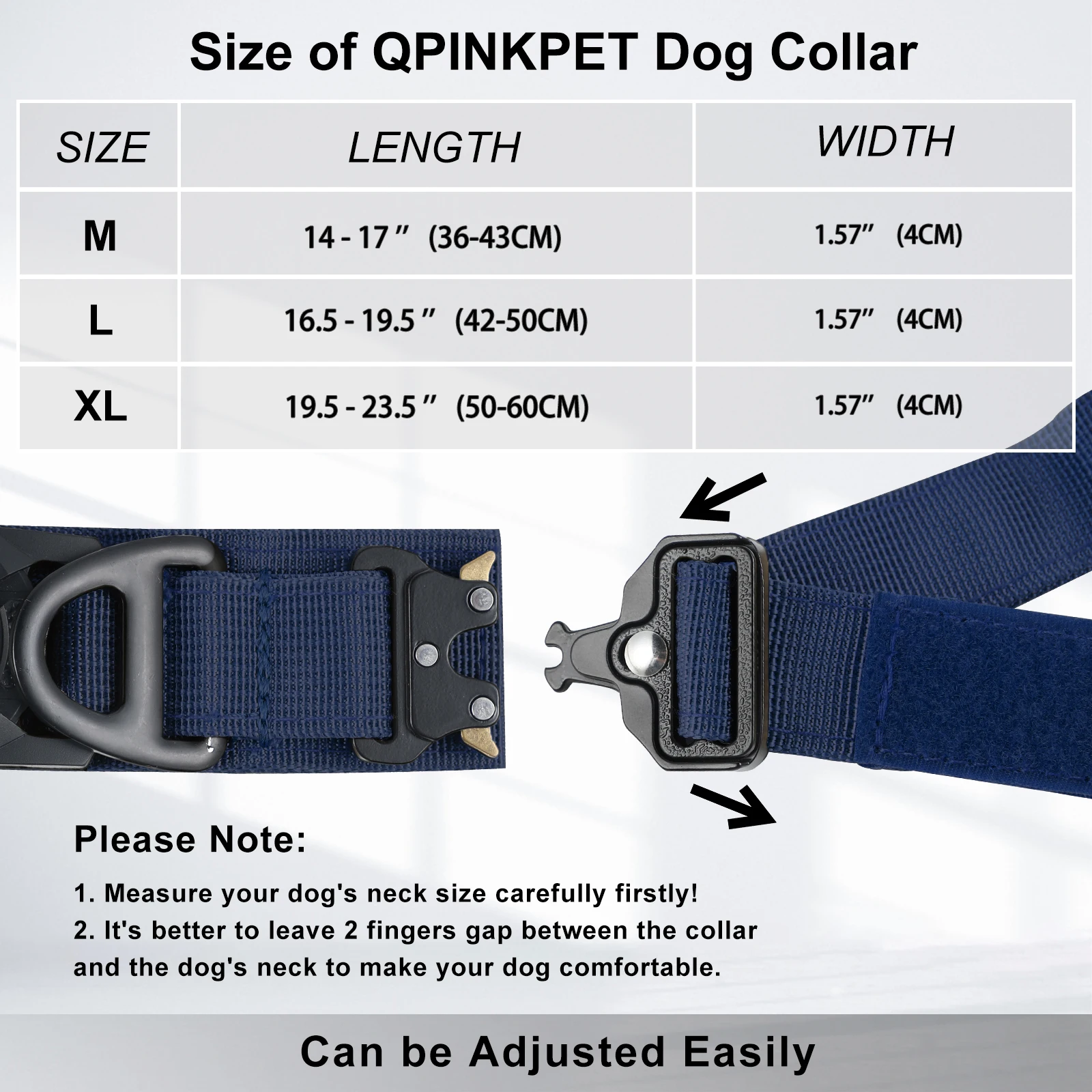 Rugged AirTag Dog Collar (gal Dim)