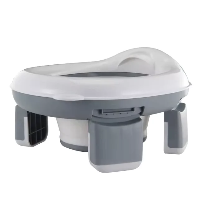 2-in-1 Portable Toddler Potty (grey)